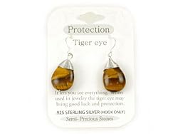 Tiger Eye Sterling Silver Drop Earrings Fashion Jewelry