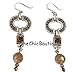 CR Artisan Circle Dangle Swarovski Crystal Earrings Image