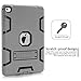 TOPSKY iPad Pro 9.7 Case, iPad A1673 /A1674 /A1675 Case, Heavy Duty Rugged Kids Proof Shockproof Silicone + Plastic Full Body Hybrid Sturdy Protective Cover Case for iPad Pro 9.7 Grey Black