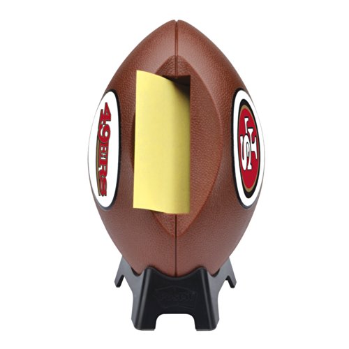 Post-it Pop-Up Notes Dispenser for 3x3 Notes, Football Shape - San Francisco 49ers (FB-330-SF)