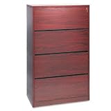 HON : 10500 Series Four-Drawer Lateral File, 36w x20d x 59-1/8h, Mahogany -:- Sold as 2 Packs of - 1 - / - Total of 2 Each
