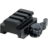 UTG 3-Slot QD Lever Mount Adaptor and Riser, Medium Profile