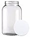 Home Brew Ohio One gal Wide Mouth Glass Jar and Lid for Vinegar Making
