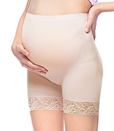 Intimate Portal Women's Over the Bump Maternity Seamless Underwear Boyshorts Panties