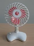 Mini Tisch- Wandventilator rot ,2 Stück als Set,einzeln verpackt, batteriebetrieben