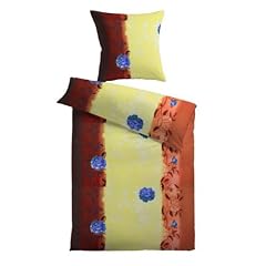 Kinzler Q-17081/38 Mikrofaser Fleecebettw�sche "Helen" 80 x 80 cm + 135 x 200 cm terra