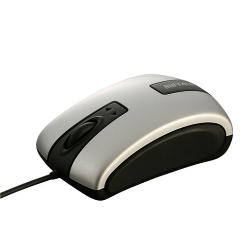 ｜バッファローコクヨサプライBUFFALO レーザー式有線マウスUSB&PS/2X型 横スクロールS シルバー BLMCXYSSVA