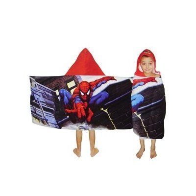 Marvel Spiderman Kids Hooded Bath, Pool or Beach Towel