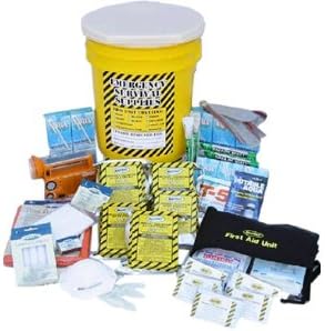 Emergency Disaster Preparedness Survival Kit, Earthquake, Fire, Flood, Hurricane, Evacuation or Tornado. Deluxe Office Emergency Kit - 5 Person