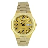 Gold Tone Stainless Steel Seiko 5 Automatic Silver Tone Dial