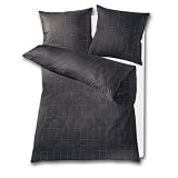 Kleine Wolke 6056905952 Bettw�sche Catania 135x200 cm und 80x80 cm 2-teilig schiefervon "Kleine Wolke"