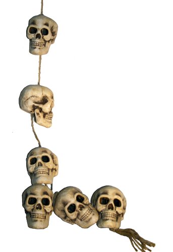 Good Tidings 4930784 Halloween Skull Garland 6 Feet Long