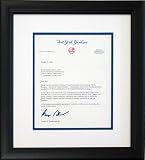 George Steinbrenner Autographed / Signed Framed Letter (JSA)