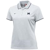 Nike Michigan Wolverines White Ladies College Classic Polo