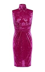 Sleeveless Turtleneck Vintage Floral Print Tunic 