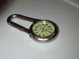 silver metal belt Clip Watch