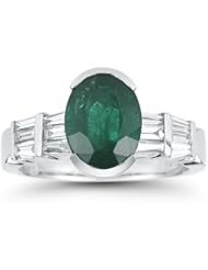 Charming Zambian Emearald and Diamond Ring!!!
