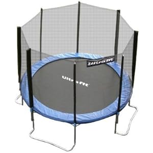 Ultrafit Jumper Cama Elástica 366 cm incluyendo la red de seguridad / 4 pies -Última norma de seguridad modelo 2012 - hasta 180 kg