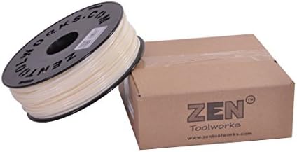 Zen Toolworks 3D Printer 3.00mm ABS Natural Filament 1kg (2.2lbs) Spool