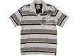 Modern Culture Striped Polo With Tiger Design