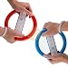 Brand 'New 2 pk Racing Steering Wheel BLUE & RED for Nintendo Wii Remote Controller by eForCity