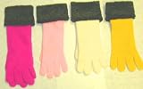G4.4, One Size Angora Gloves Hand Trimmed with Persian Lamb Fur Cuff for Women and Teens