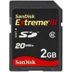 SanDisk 2GB Extreme III SD Memory Card (Bulk Package)