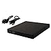 FLFLK USB 2.0 Portable External CD DVD Drive with Combo CD-RW Burner Reader (Black)