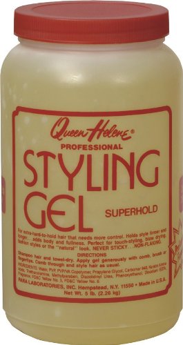 Queen Helene Super Hold Hair Styling Gel, 80 Ounce