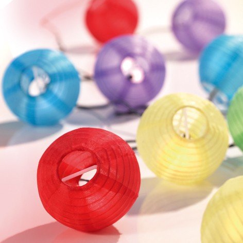 Produkt-Bild: Lampion-Lichterkette Solar 10er LED Kette Lampionkette