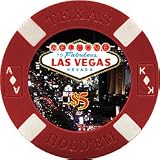 100 Welcome to Las Vegas Poker Chips - $5 Red