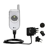 International Wall / AC Charger for the LG C1300 - Gomadic Brand w/ TipExchange Technology