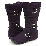 Soda Issac Mid-Calf Boots Purple 7.5 Purple
