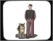 Mouse Pad with familiaris, stand, domestic, dogs, guardsman, service, guard, canis, watchman, dog