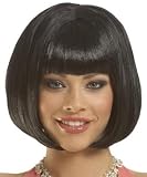Halloween Costume Accessories Adult Wigs Womens Short Black Bangs Bob Flapper Snow White Wig Theme Party Outfit
