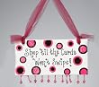 Fashion Avenue "Shop 'til the Cards Won't Swipe" Plaque Christmas Ornament 6"