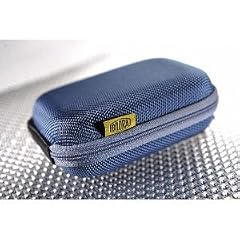 Kameratasche (Hartschale) Metallic-Blau. Perfekt in Design und Funktion z.B. f�r - Nikon Coolpix P300 S6100 S6150 S6200 S8100 S8200 - Panasonic DMC TZ10 TZ18 TZ20 TZ22 ZX1 ZX3 FT10 FS30 FS33 FS35 FS37 - Canon Powershot SX120IS SX200IS SX210IS SX220HS SX230HS - IXUS 100IS 110IS