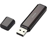 ELECOM USB�t���b�V�� NU 32GB PASS�Z�L�����e�B�@�\�t �u���b�N MF-NU2A32GBK