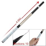 Como Portable 10 Sections Printed Handle 4.9M Telescopic Fishing Rod