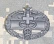 2nd Award Combat Medical - Metal Insignia - Black - Full Size