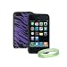 Apple Ipod Touch 8 GB / 32 GB / 64 GB 3rd Generation 3G (Newest Version) Purple Zebra Zoo Print Silicone Skin Case cover + Vangoddy TM, Live*Laugh*Love wrist band!!!