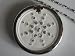 One Quantum Science Scalar Energy Ivory Pendant w/ Crystals/Frame/Clasp/Chain by Quantum Value