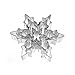 UNKE 5Pcs Snowflake Ice Crystal Cookie Cutter, Stainless Steel Candy Making Molds