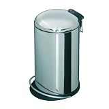 Hailo 0514-472 Design Tret-Abfallsammler Trento&reg; TOPdesign 14, Edelstahl verzinkt