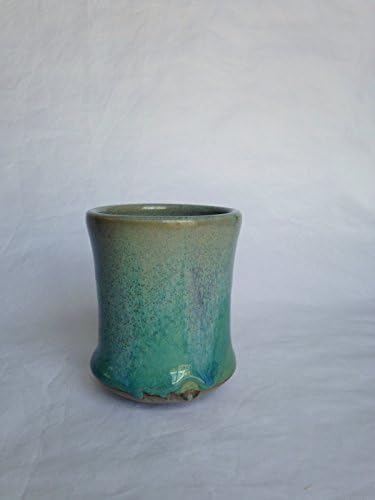 Turquoise Yunomi Tea cup, Japanese Tea Cup, Ceramic Tea Cup, Handmade TQZS