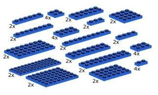 41l4cj0ZyUL Lego Building Accessories Assorted Blue Plates