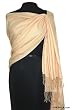 Pashmina shawl, 'Peach Elegance'