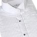 Women's Pleated Wing Collar Tuxedo Shirt