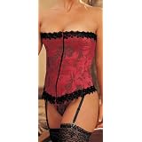 ShirleyofHollywoodWomen'sStunningFloralTapestryStraplessCorset