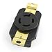 Superior Electric YGP026F Twist Lock Wall Mount Electrical Receptacle 4 Wire, 20 Amps, 250V, NEMA L15-20R